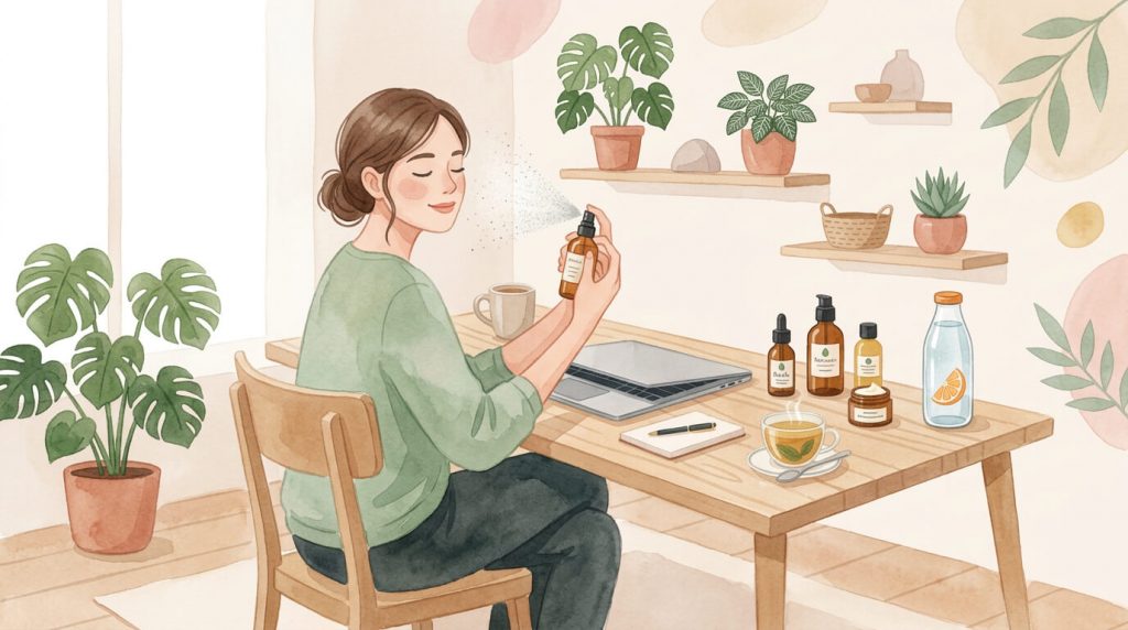 Illustration de routine du matin