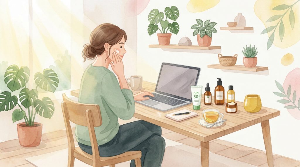 Illustration de routine du matin