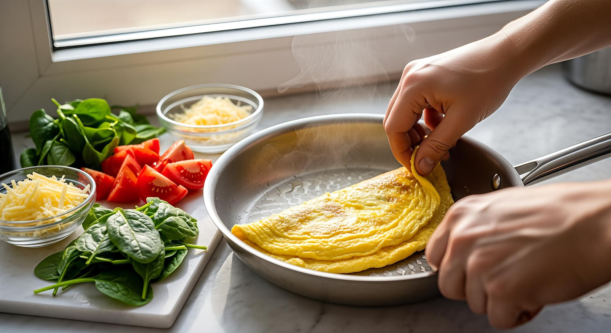 Comment préparer une omelette légère et saine ?