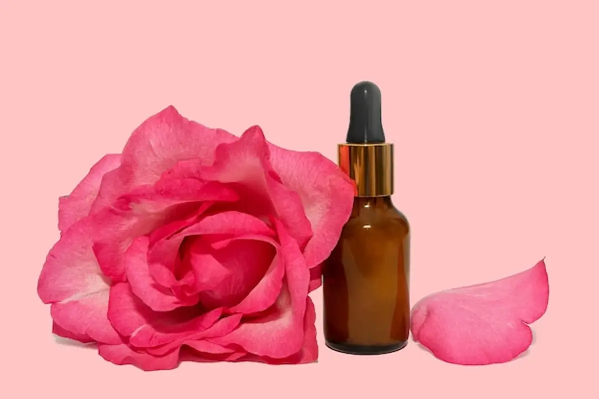 huile rose musquée bouteille peau éclatante