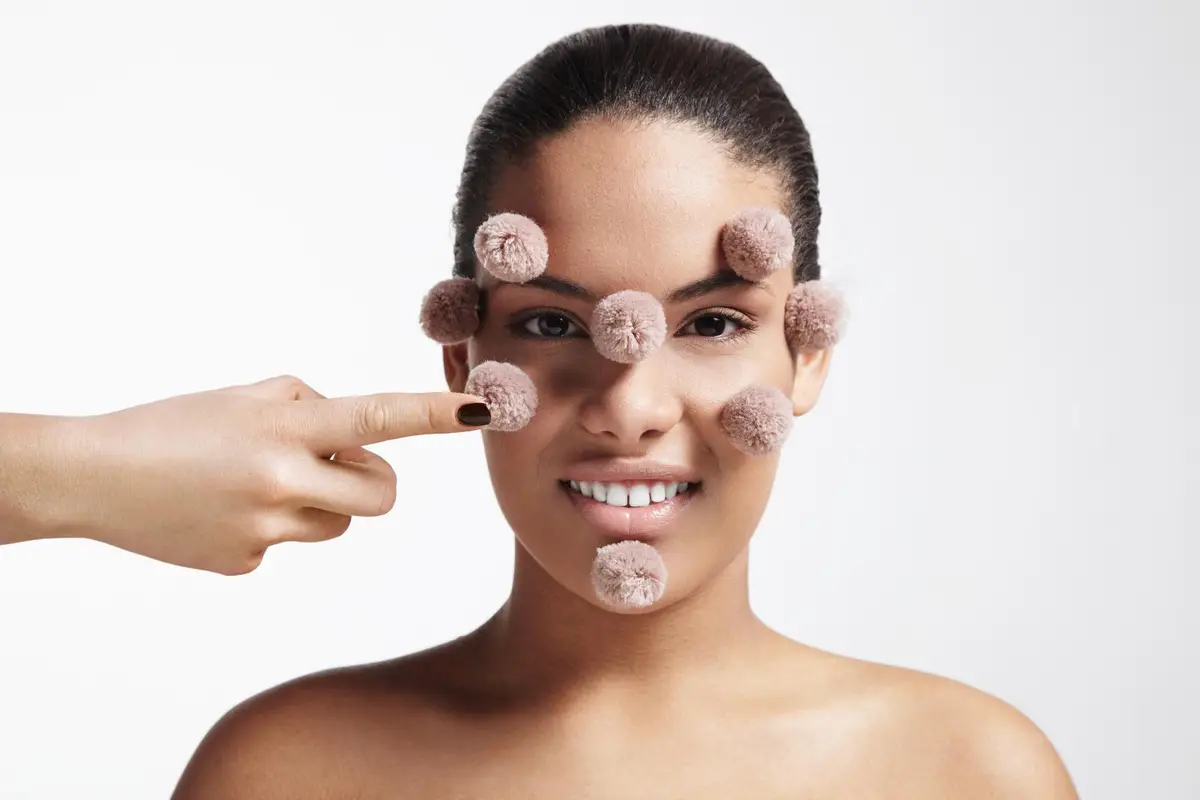 point noir incrusté peau visage nettoyage naturel