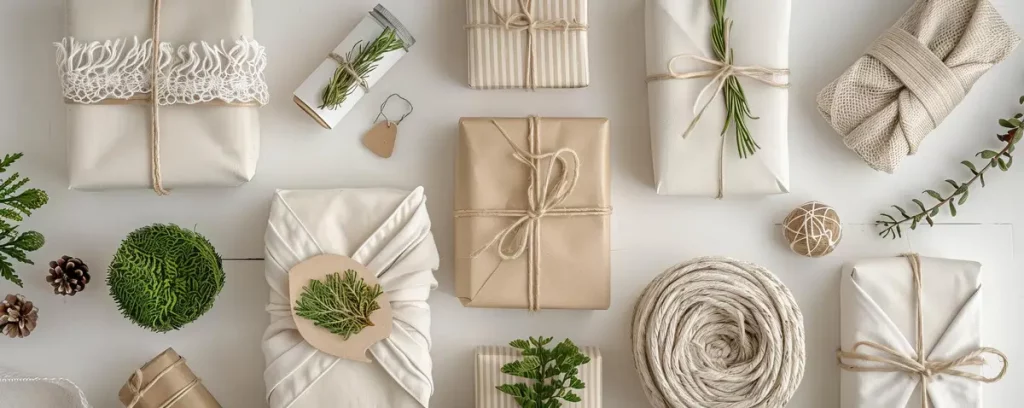 sustainable gift wrapping natural materials