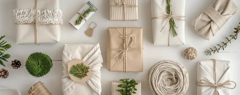 sustainable gift wrapping natural materials