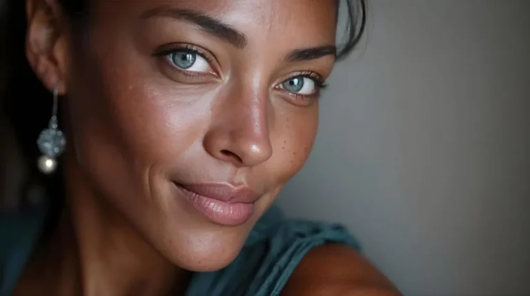 portrait femme peau visage
