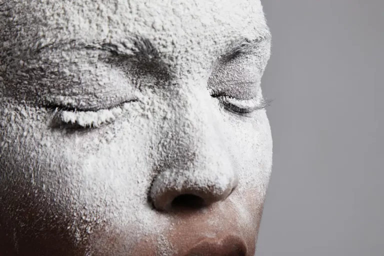 argile blanche visage