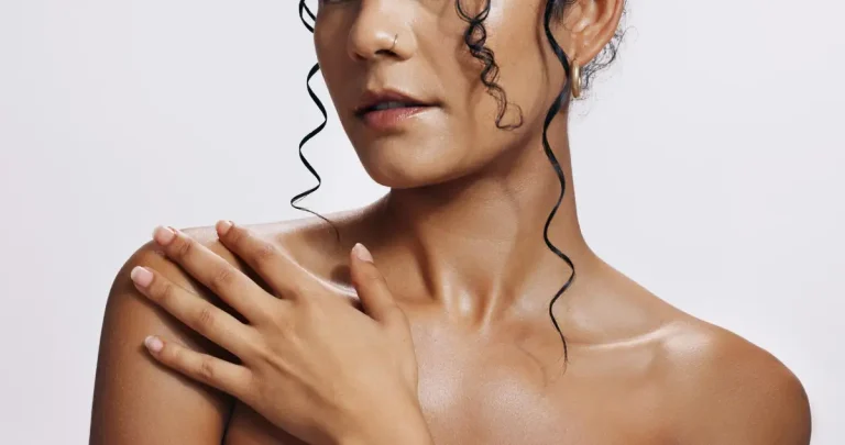 woman body skincare